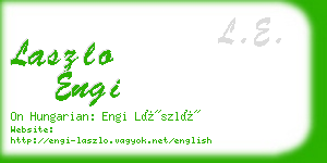 laszlo engi business card